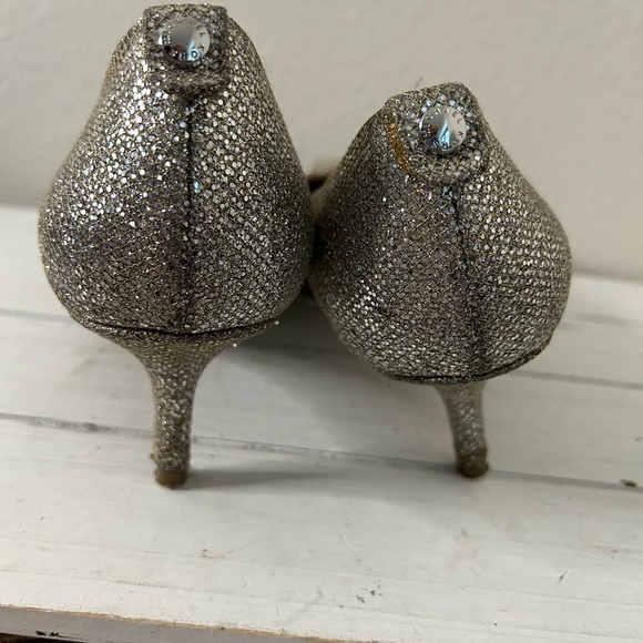 Michael Kors Glittering Silver Heels - Picture 5 of 7